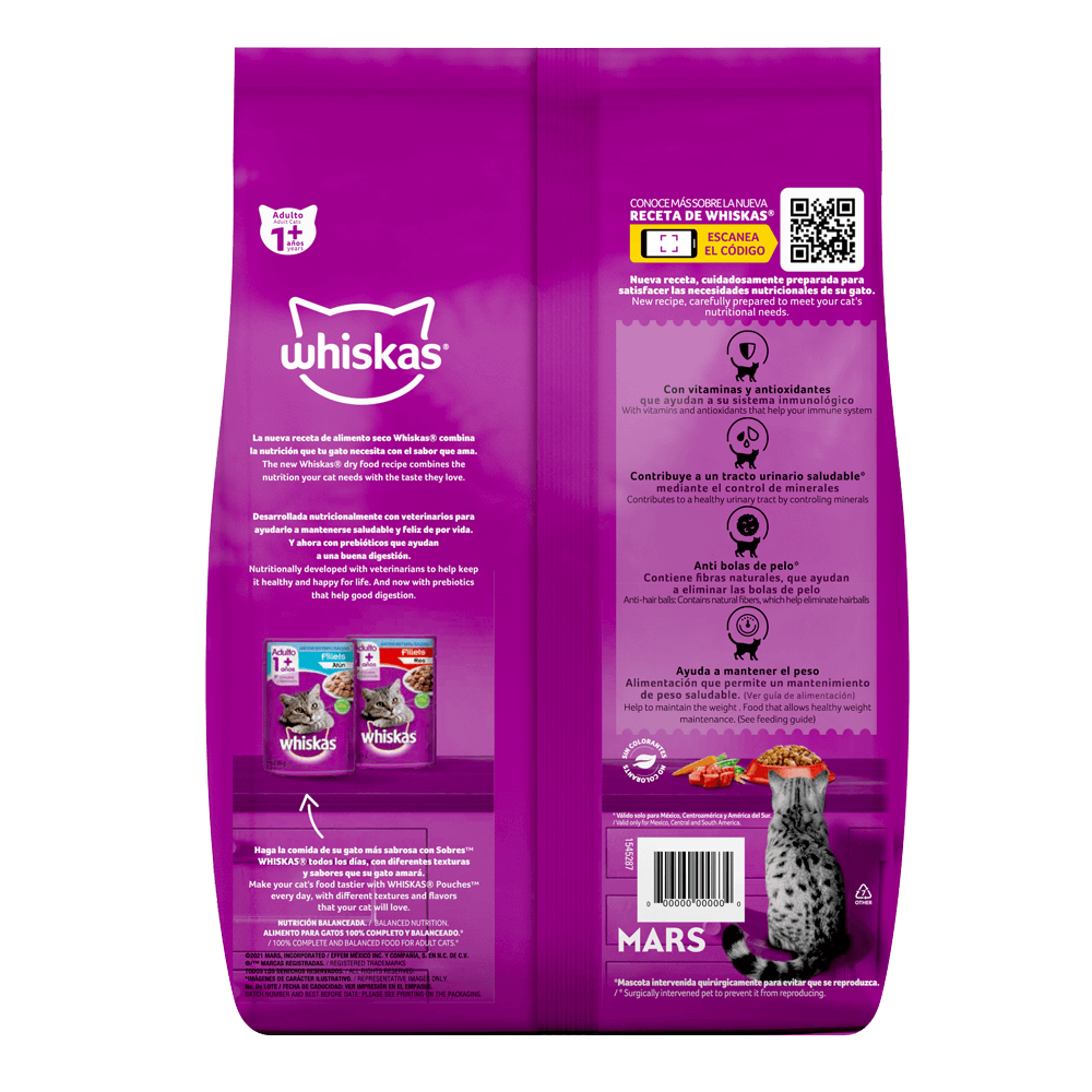 Whiskas® Alimento Seco para Gatos Esterilizados Res - 2