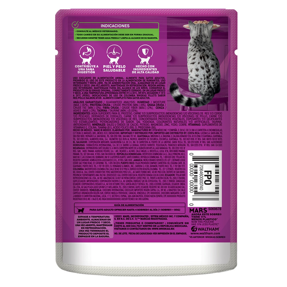 Whiskas® Alimento Húmedo para Gatos Parrillada Mixta - 2