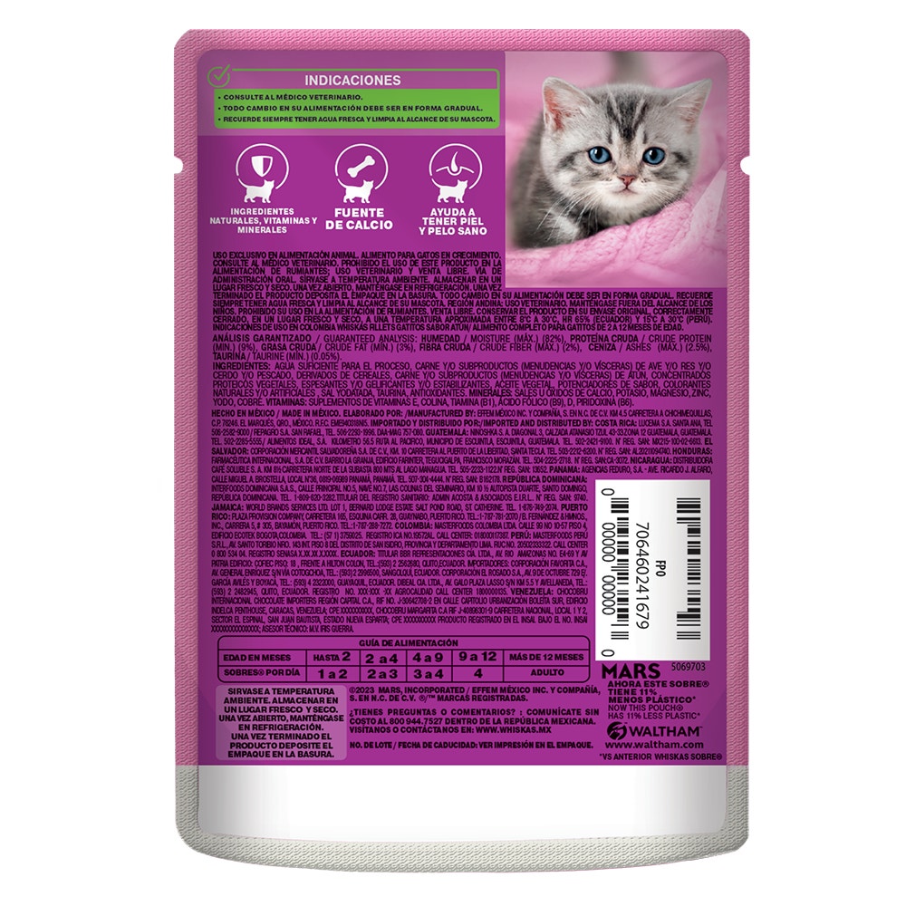 Whiskas® Alimento Húmedo para Gatitos Atún - 2