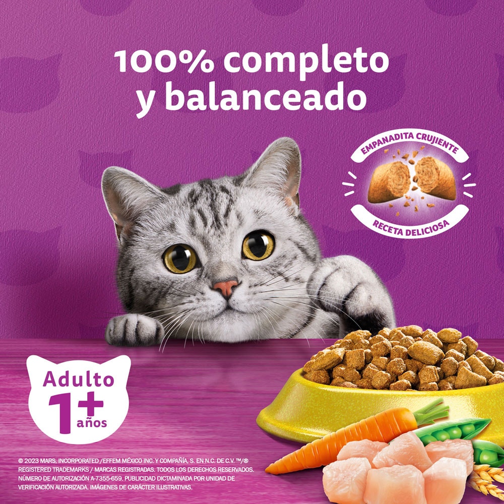Whiskas® Alimento Seco para Gatos Pollo - 4