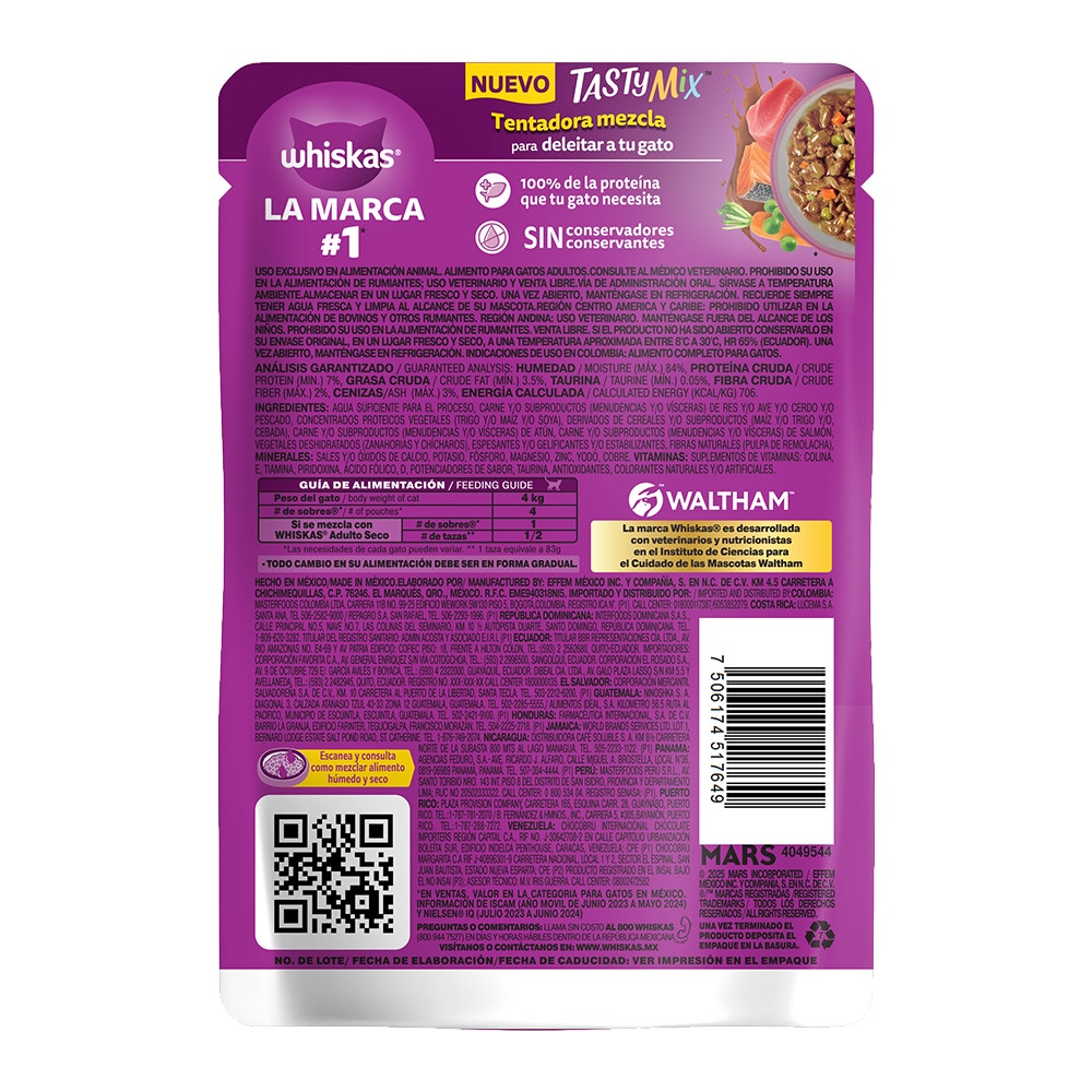 WHISKAS® Tasty Mix™ Atún y Salmón - 2