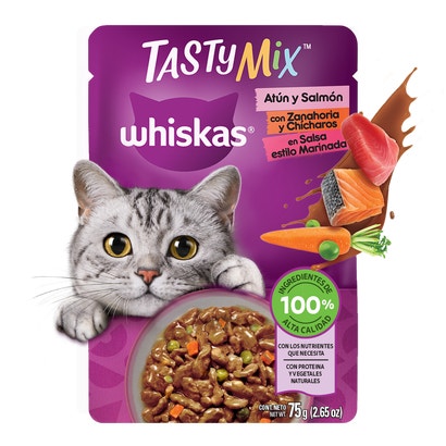 WHISKAS® Tasty Mix™ Atún y Salmón