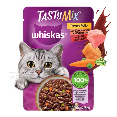 WHISKAS® Tasty Mix™ Pavo y Pollo