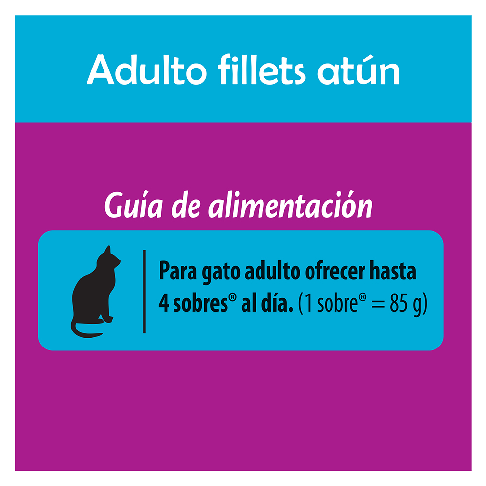 Whiskas® Alimento Húmedo para Gatos Atún en Fillets - 4