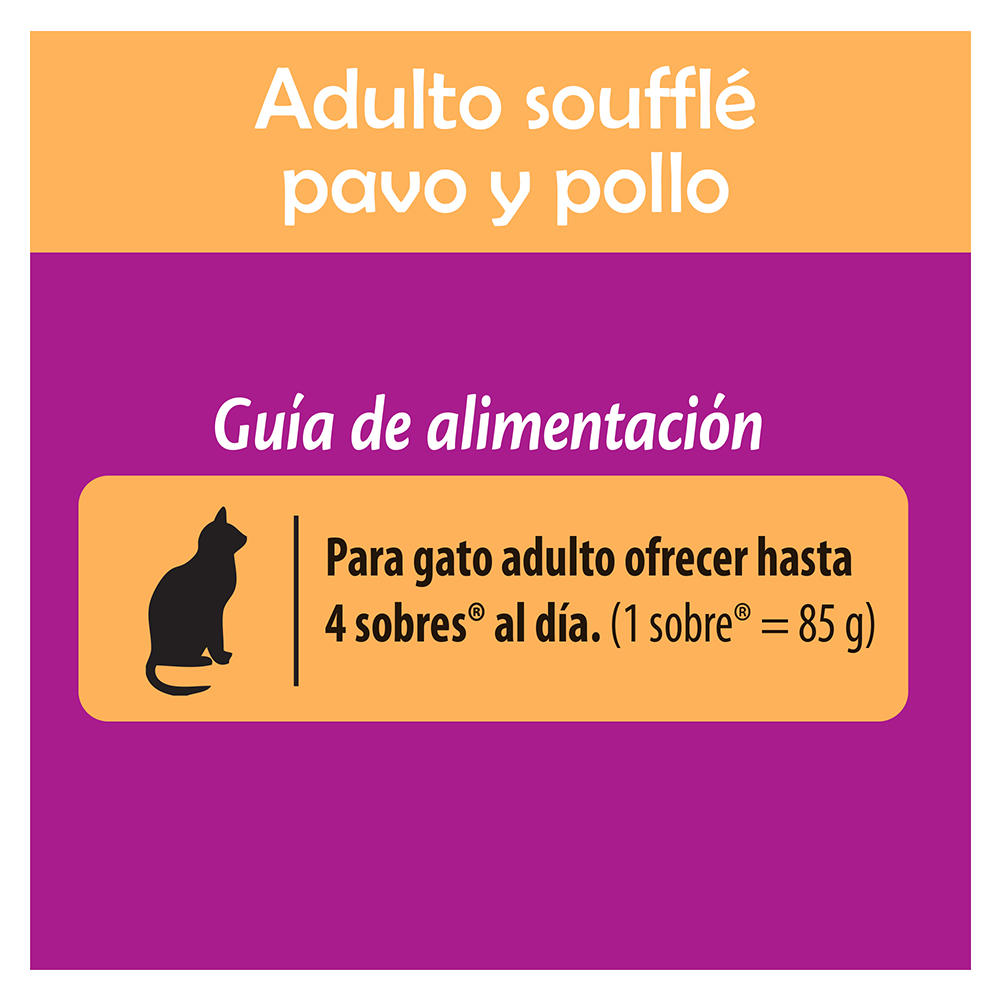 Whiskas® Alimento Húmedo para Gatos Pavo y Pollo en Soufflé - 4