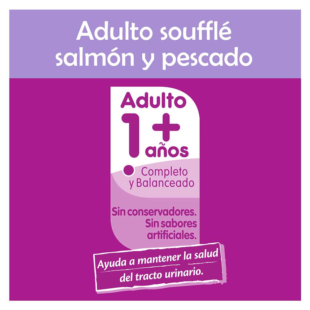 Whiskas® Alimento Húmedo para Gatitos Salmón y Pescado en Soufflé - 3