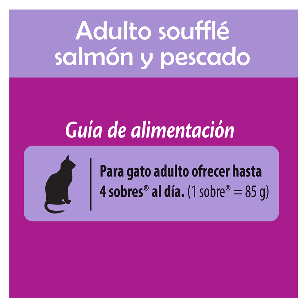 Whiskas® Alimento Húmedo para Gatitos Salmón y Pescado en Soufflé - 4