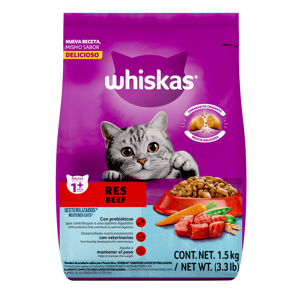 Whiskas® alimento para gatos Alimento para gatitos y gatos con todos