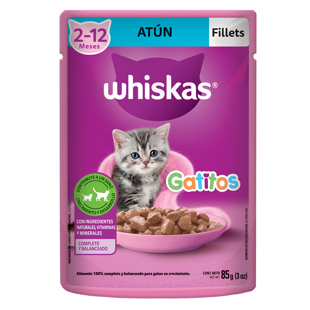 Whiskas® Alimento Húmedo para Gatitos Atún  - 1
