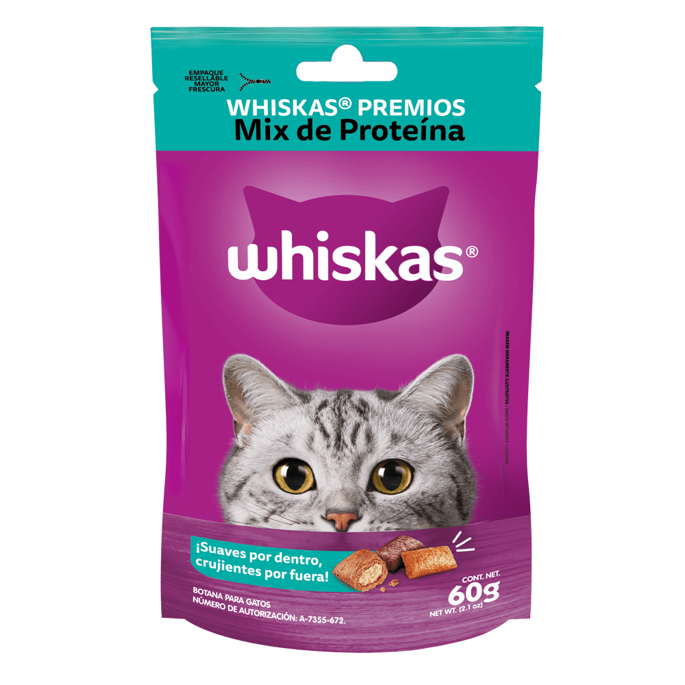 Whiskas® Premios para Gatos Mix de proteína - 1