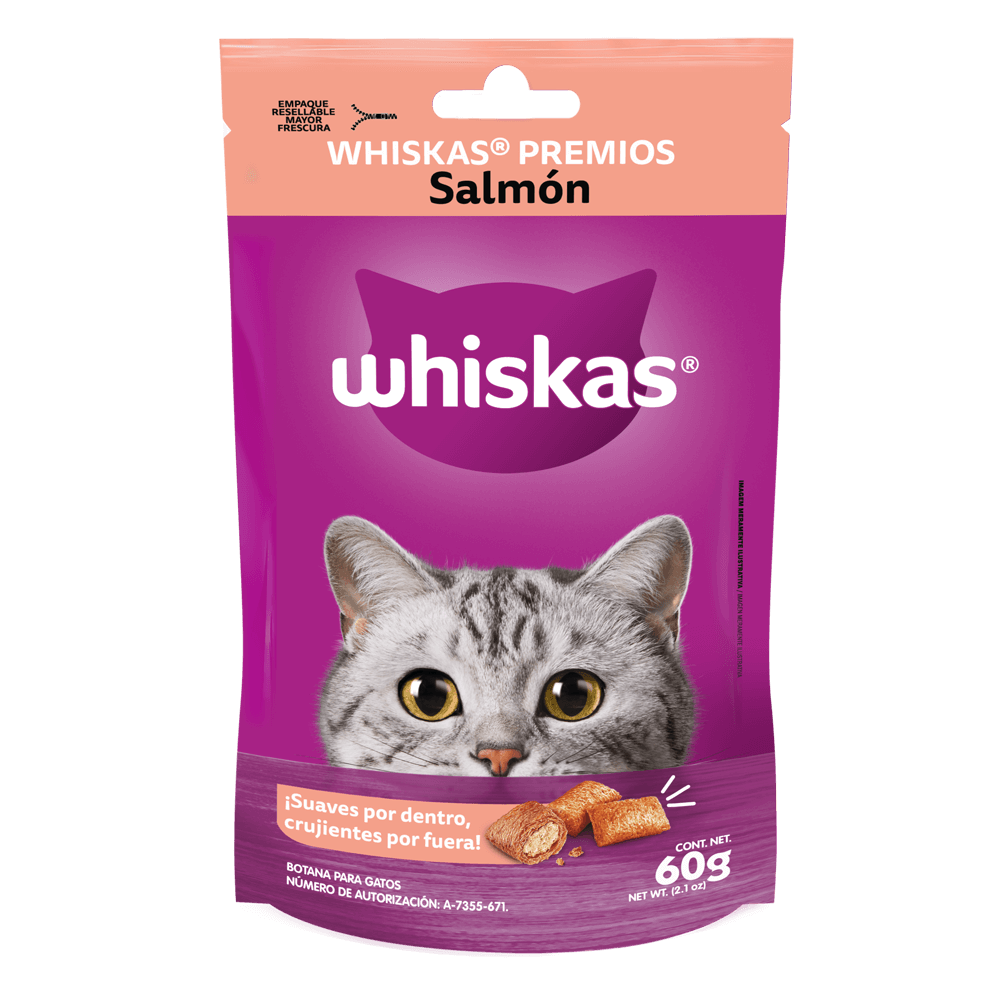 Whiskas® Premios para Gatos Salmón - 1