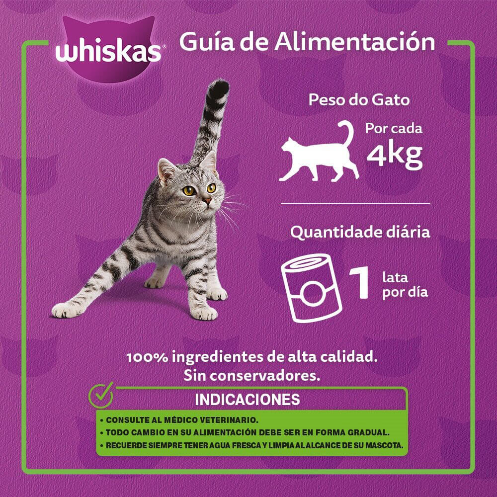 Whiskas® Alimento Húmedo para Gatos Res Paté en Lata - 4